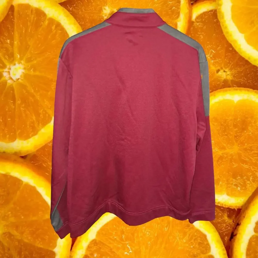 Callaway 1/4 Zip Red‎ and Gray Sweatshirt Size Large